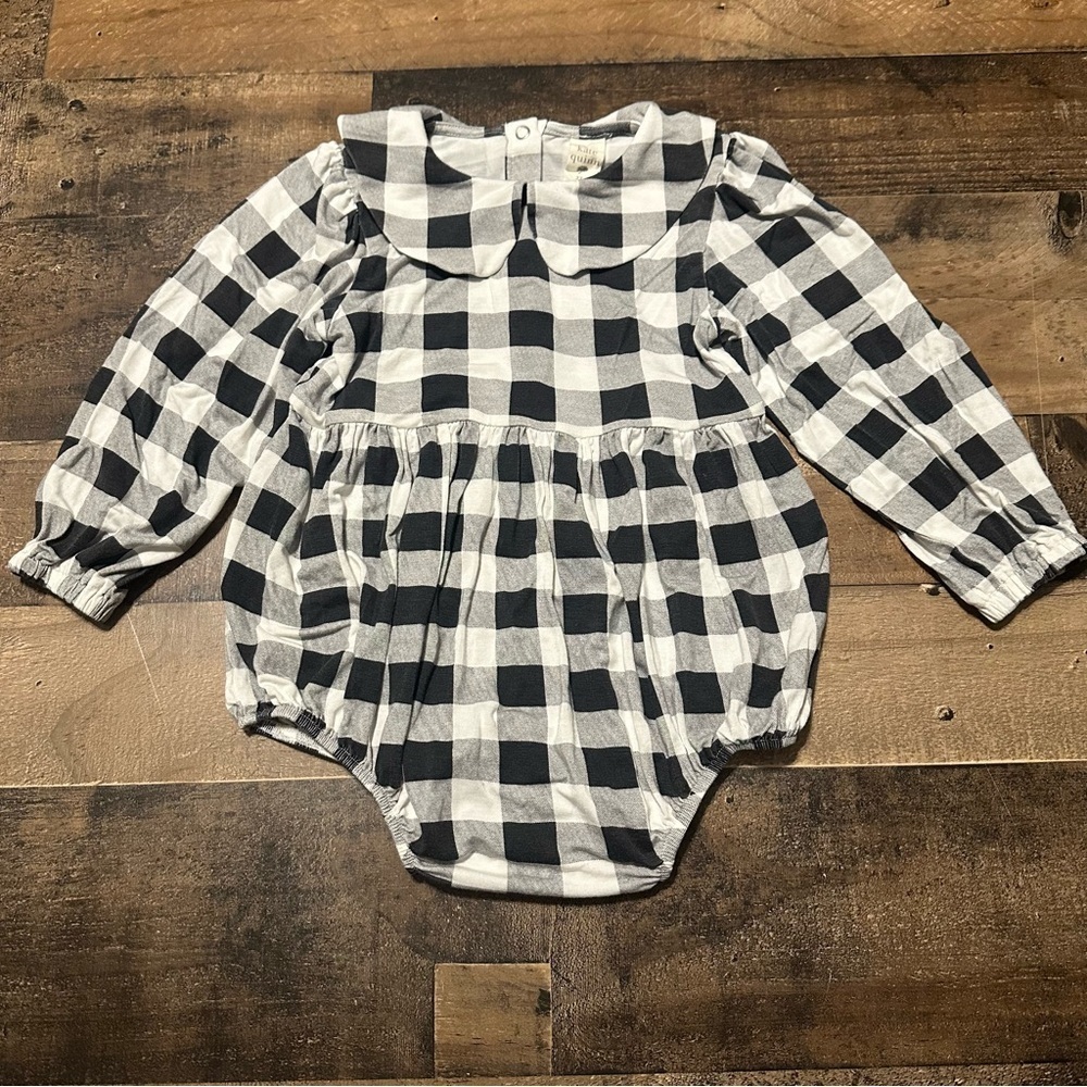Kate Quinn Buffalo Plaid Bubble Romper